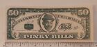RARE VINTAGE 1955 "50 $ PINKY BILLS-PINKY LEE ENJOY MONEY - NBC-TV" NOUVEAUTÉ JEU ARGENT