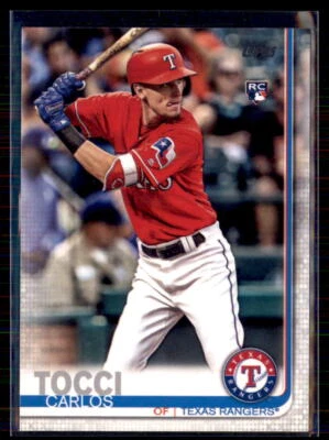 2019 Topps  Carlos Tocci Texas Rangers RC #649  5 Card Lot - Image 1 of 2