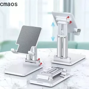 Universal Desktop Mobile Phone Holder Stand For iPad Adjustable Tablet Foldable - Picture 1 of 12
