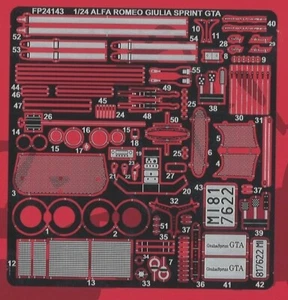 STUDIO27 1/24 Giulia Sprint GTA Upgrade Parts for TAMIYA FP24247 Metal Parts - Picture 1 of 6