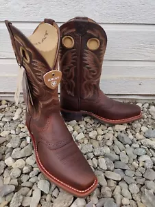 Botas de Vaquero Ariat Heritage Roughstock Para Hombres Talla 10 D Cuero Marrón Buckaroo - Imagen 1 de 7