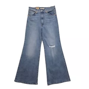 NWT Levi's Ribcage Bell Flare Jeans High Rise Women's Denim Bell Bottoms 30x32 - Picture 1 of 9