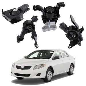 PARA 09-13 TOYOTA COROLLA 1.8L JUEGO DE 4 PIEZAS MOTOR DE MOTOR Y MONTAJE DE TRANSMISIÓN AUTOMÁTICA - Imagen 1 de 24