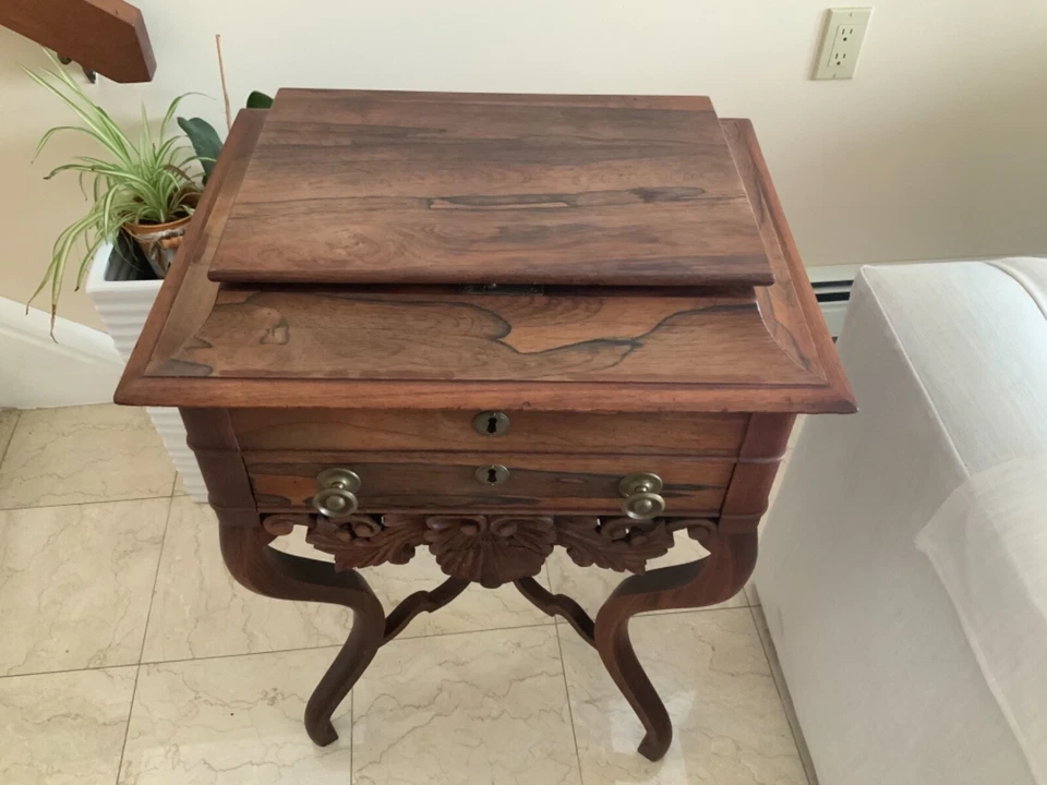 Elegante suporte de serra de jacarandá 1860 - Imagem 1 de 4