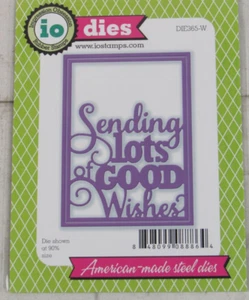 Impression Obsession Good Wishes Word Block Die Cut, DIE365-W - Picture 1 of 2