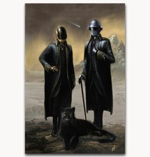 20A252 New Daft Punk The Weeknd Starboy Metallic Art Poster Silk Deco