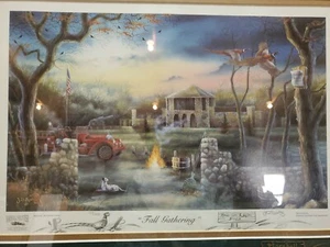 Fall Gathering By Speltz Framed Print S/N - Picture 1 of 8
