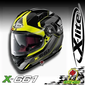 X-LITE CASCO MOTO INTEGRALE X-661 MOTIVATOR N-COM IN FIBRA 47 TAGLIA XS LUCIDO - Foto 1 di 1