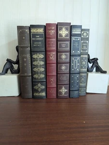 Lot Of 6 Franklin Library Classics Staging Decor Virgil Tacitus Thackery - Picture 1 of 8