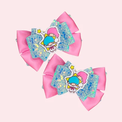 Sanrio Hello Kitty Little Twin Hair Bow, moños para niñas, lazos para niños pequeños Foto 1 de 2