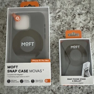 MOFT Designed for iPhone 15 Pro Max MOVAS™ Case, Stand & Wallet Taupe - Picture 1 of 5