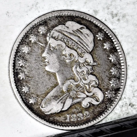 1832 Bust Quarter - XF Details (#45845) Cover