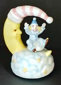 Schmid Spieluhr Kinderzimmer Clown rotierendes Mondlied "When You Wish Upon A Star" sehr guter Zustand - Bild 1 von 7