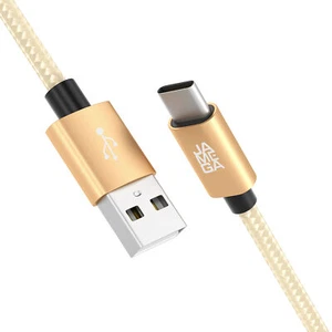 Kabel do transmisji danych USB C kabel szybkiego ładowania do Samsung Galaxy Huawei - złoty - Zdjęcie 1 z 11