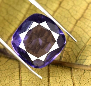 Natural Violet Amethyst Gemstone Cushion 8.70 Ct Certified B33513 New Product - Picture 1 of 8