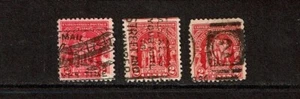 1929 U.S. Classic 2c Red Fallen Timbers Lot of 3 Sc#680 Fabulous "Plane" Cancel - Picture 1 of 1