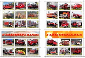 Bloques de sellos completos técnica moderna de bomberos bomberos bomberos 2009 - Imagen 1 de 1