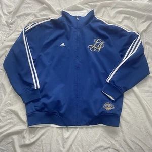 Rare Vintage Los Angeles Lakers Home-Cooked Adidas Jacket XXL - Picture 1 of 10