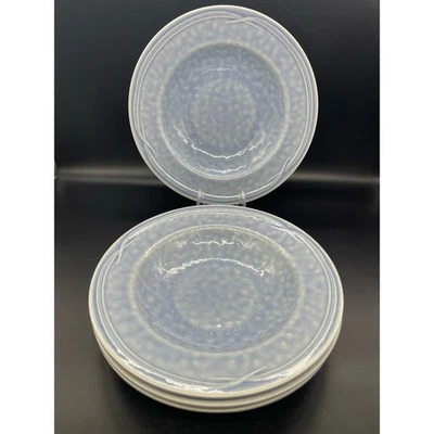 Juego de 4 cuencos de sopa azules Pfaltzgraff gres borde de agua 9 7/8" EE. UU. Foto 1 de 4