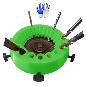 Efficient Drill Bit Grinder Attachment for Angle Grinders Fits 125 mm Models - Picture 1 of 40