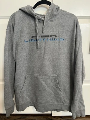 Sudadera con capucha gris rayo Ford F-150 para hombre talla extra grande Foto 1 de 4