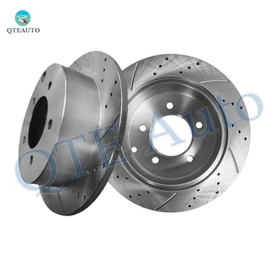 Rotores de disco de freno ranurados perforados traseros de 262 mm para Jeep Patriot 2007-2017 Foto 1 de 4