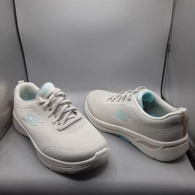 Zapatillas para mujer Skechers Go Walk Arch Fit Elinda 9W color topo A120 Foto 1 de 4