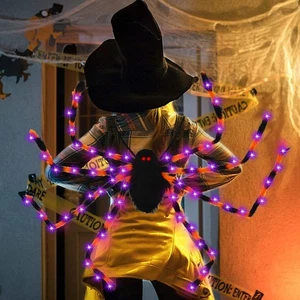 Halloween Spinne Rucksack neun LED Modi Plüsch Zuckertüte - Bild 1 von 24