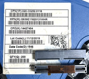 G639E11825131WHR, nuevo original, conector AMPHENOL Golden Finger 118P - Imagen 1 de 5