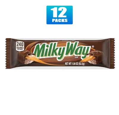 12x Packs Milky Way Candy Milk Chocolate Bars, Full Size - 1.84oz - Image 1 of 4