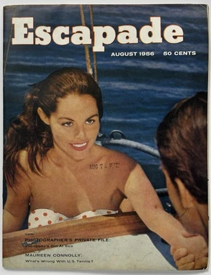 ESCAPADE Magazine (Aug 1956) DIANE WEBBER Zsa Zsa Gabor Vintage Pinup RARE Foto 1 de 4