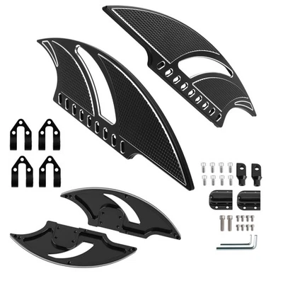 Tábuas de assoalho para passageiros e motoristas de motocicleta para Harley Softail Dyna Fatbob - Imagem 1 de 4