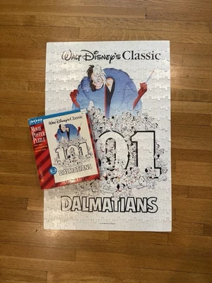 VTG Walt Disney Classic 101 Dalmatians Movie Poster Puzzle 300 Piece Size 2'x3' - Image 1 of 4