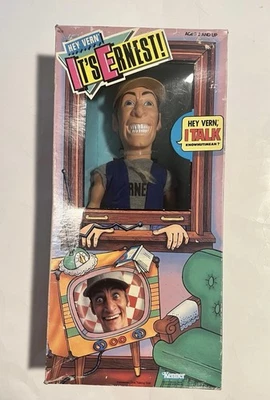 RARO 1989 Kenner Hey Vern, It's Ernest 17" muñeca parlante de cuerda NUEVO en caja Foto 1 de 4