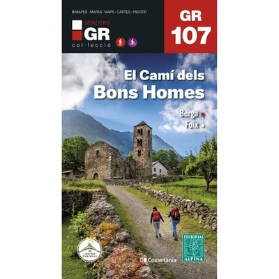 Spain France El Cami dels Bons Homes / Trail of the Cathars GR107 6 map set - Image 1 of 4