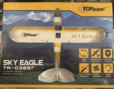 Sky Eagle 4-Channel Remote Control Airplane TR-C385. Ready to Fly. New in Box.  - Image 1 of 4