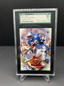 1997 Leaf Signature Proof Curtis Martin #49 SGC 86 NM+ Patriots - Picture 1 of 2