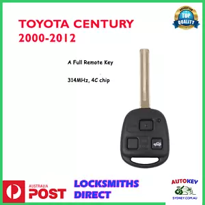 For Toyota Century Remote Key 314mhz Japan Imported 2000-2013 - Picture 1 of 5