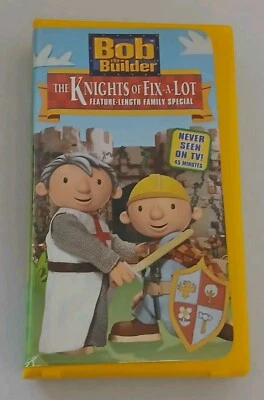 Bob the Builder The Knights of Fix A Lot Movie (2003 VHS Yellow Clamshell)  - Image 1 of 2