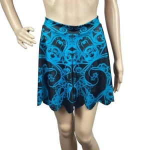 BlackMilk Teal Bath Shorties Size M Blue Black - Picture 1 of 6