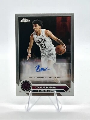 IZAN ALMANSA 2023-24 Topps G LEAGUE Chrome AUTOGRAPH #AC-IA - Image 1 of 2