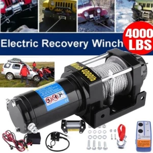 12V Elektrische Seilwinde Motorwinde Offroad 12.Volt 1818kg Funkfernbedienung JM - Bild 1 von 12