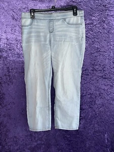 LEI Jeans taglia 11 stivaletto corto ASHLEY vita bassa blu invecchiato sbiadimento Y2K donna - Foto 1 di 4