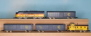 Märklin 8106 , Spur Z / Maßstab 1:220, US-Zugset Chessie-Sytem - Bild 1 von 6