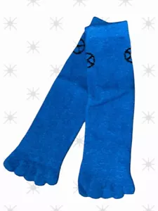 Marvel X-Men Beast Blue Toe Socks ADULT Brand New! - Picture 1 of 2
