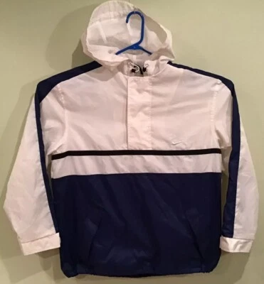 Men’s Nike Multi-Color L 1/4 Zip Athletic Wear Running Hooded Jacket Fitness LS - Image 1 of 3