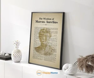 Die Weisheitszitate von Marcus Aurelius Wandbild Stoizismus Philosophie Druck Kunst-PC58 - Bild 1 von 17