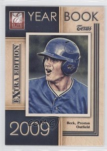 2012 Elite Extra Edition Yearbook Preston Beck #9