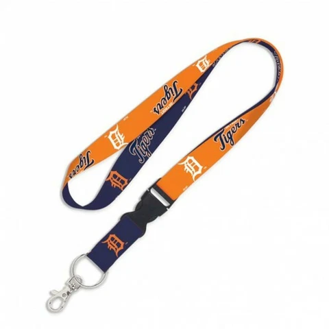 Detroit Tigers Lanyard with Detachable Buckle [NEW] Key Chain Id Holder Badge Cover