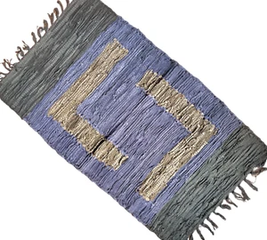 Brown Meander Fireproof Leather Rug 20x32in (50x80cm) – Heat Resistant Rug - Afbeelding 1 van 6